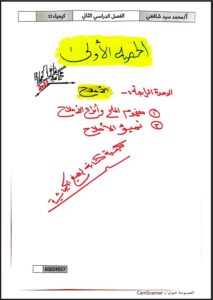 ملخص درس - الأملاح - كيمياء الصف الثاني عشر علمي الفصل الثاني
