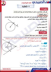 مذكرة محلولة رياضيات للصف العاشر الفصل الثاني