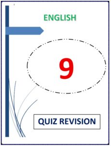 مراجعة الاختبار القصير لغة انجليزية الصف التاسع الفصل الأول